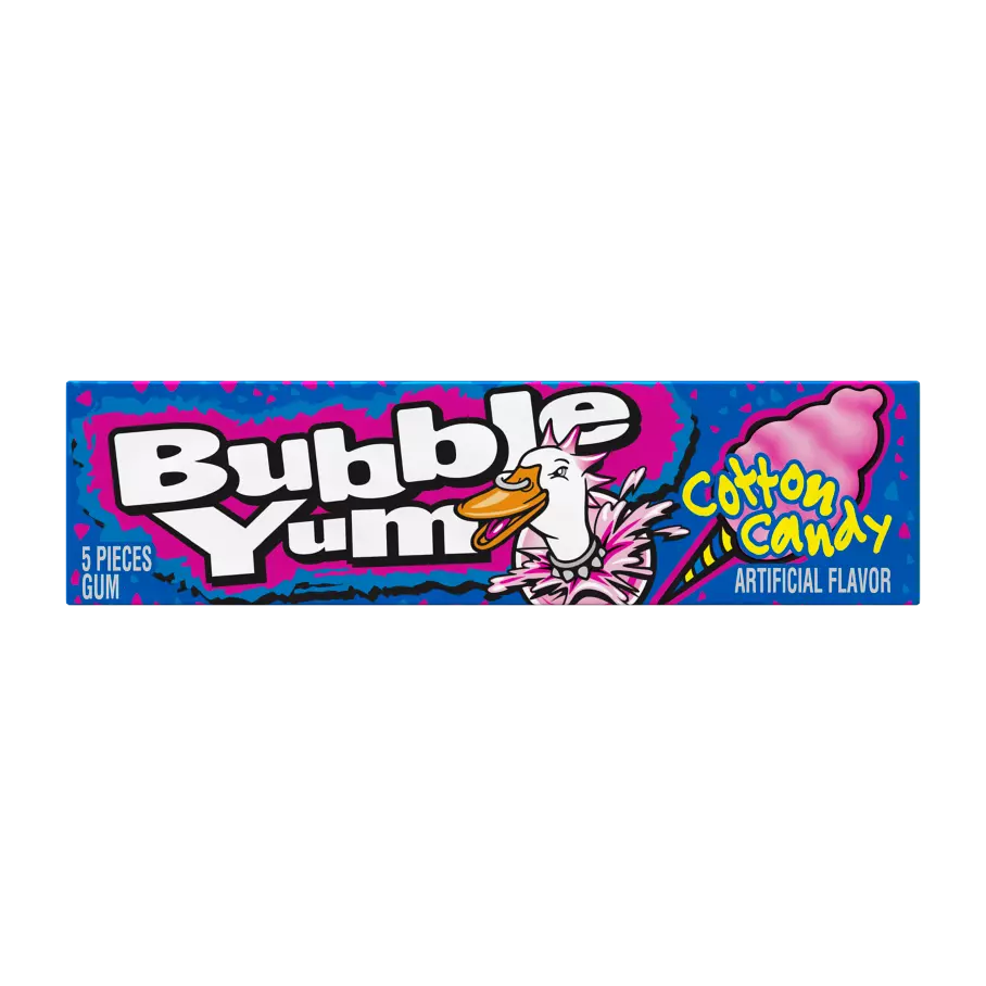 Bubble Yum Cotton Candy Flavour Bubblegum 39g 百寶膠棉花糖味吹波糖