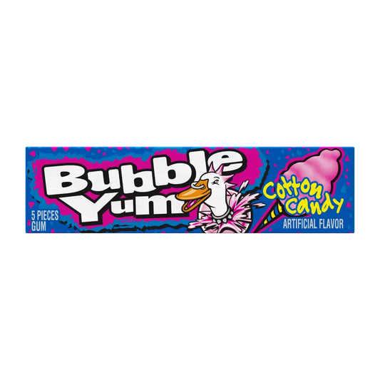 Bubble Yum Cotton Candy Flavour Bubblegum 39g 百寶膠棉花糖味吹波糖