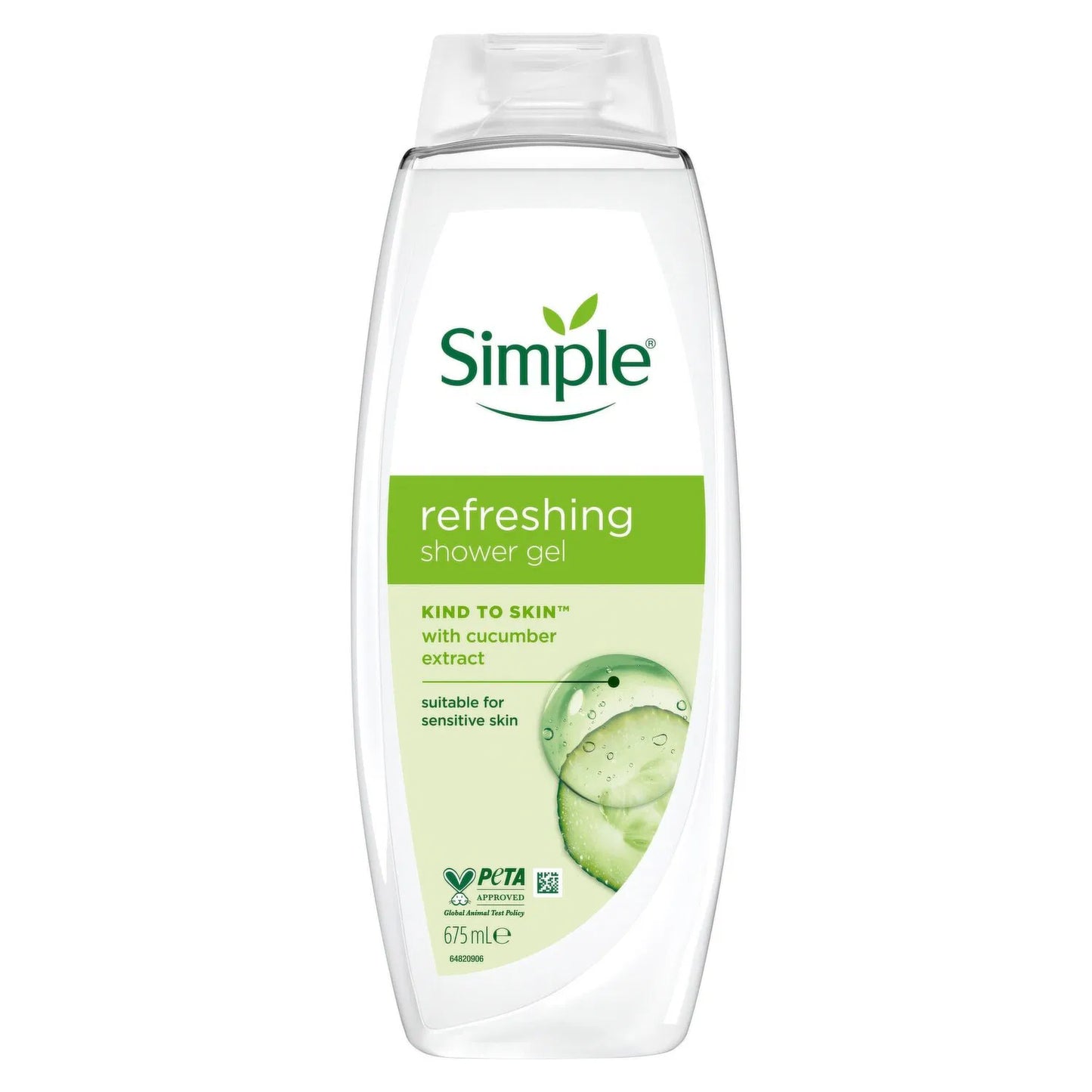 Simple Kind To Skin Refreshing Shower Gel 675ml