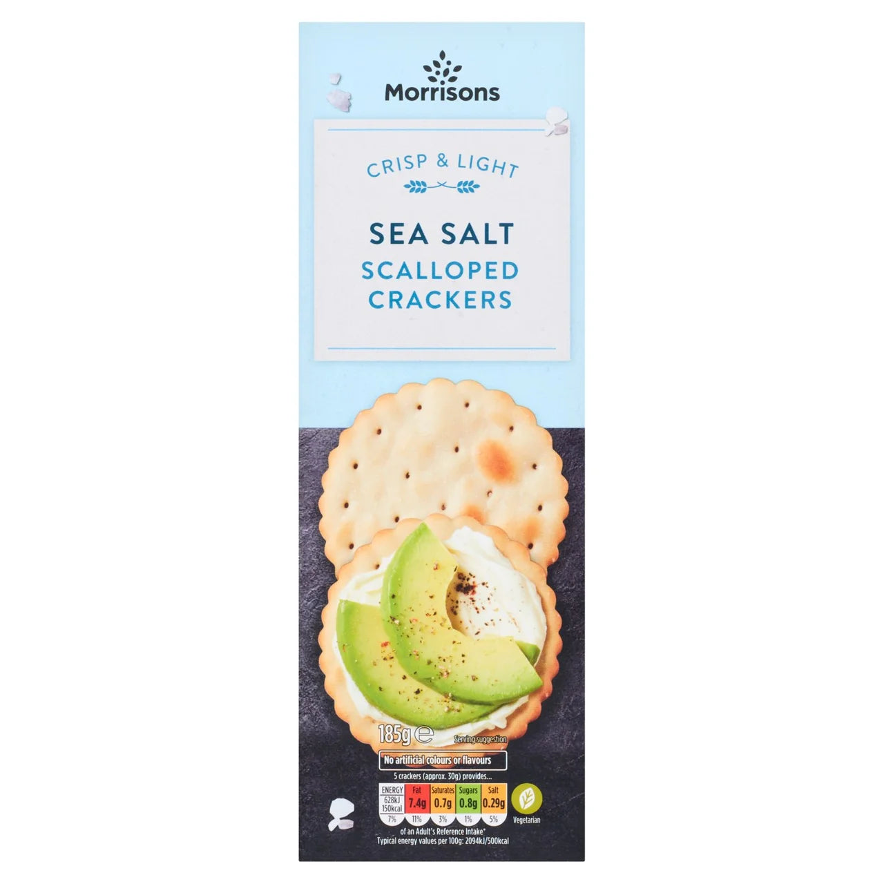 Morrisons Sea Salt Scalloped Crackers 185g
