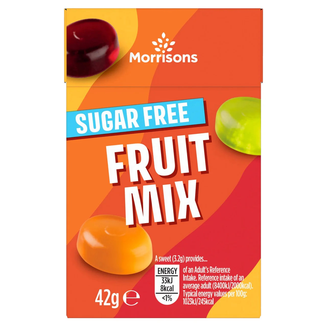 Morrisons Sugar Free Mixed Fruit Sweets 42g