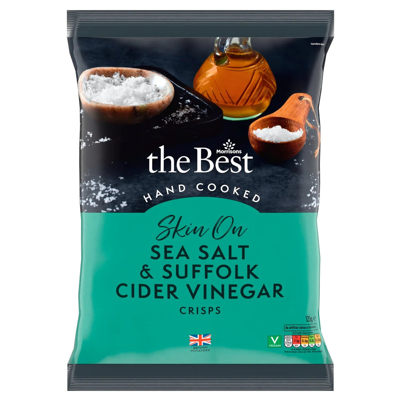 Morrisons The Best Sea Salt & Vinegar Crisps 125g