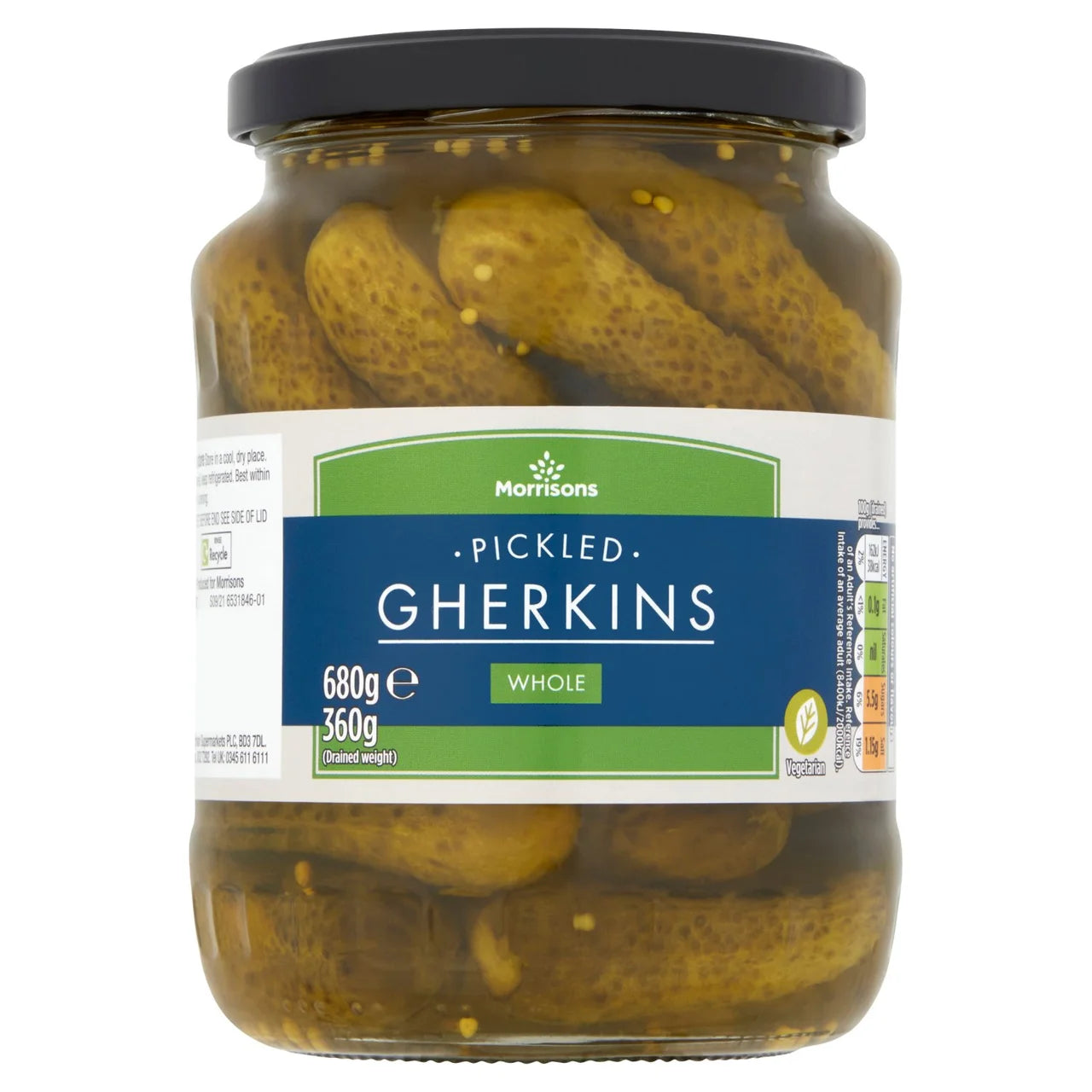 Morrisons Whole Gherkins 680g 原條酸瓜