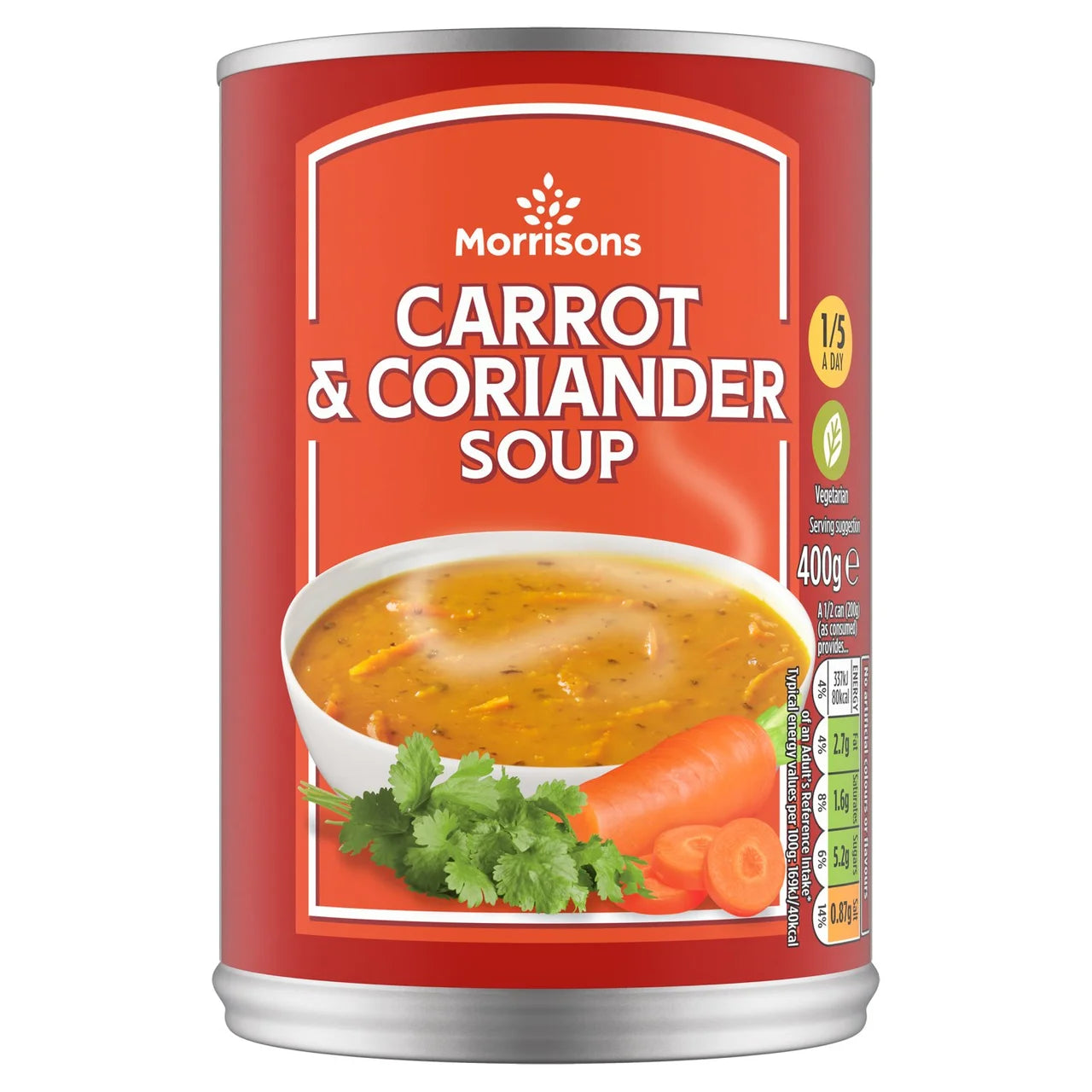 Morrisons Carrot & Coriander Soup 400g 紅蘿蔔芫茜湯