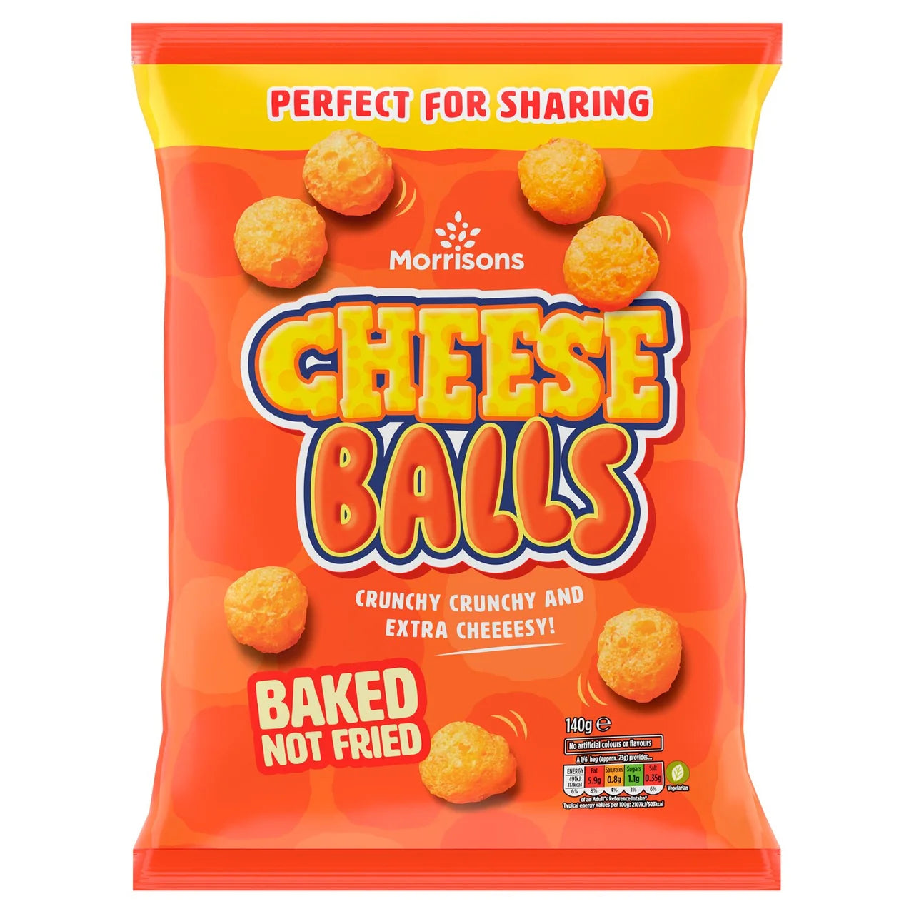 Morrisons Cheese Balls 140g 芝士波