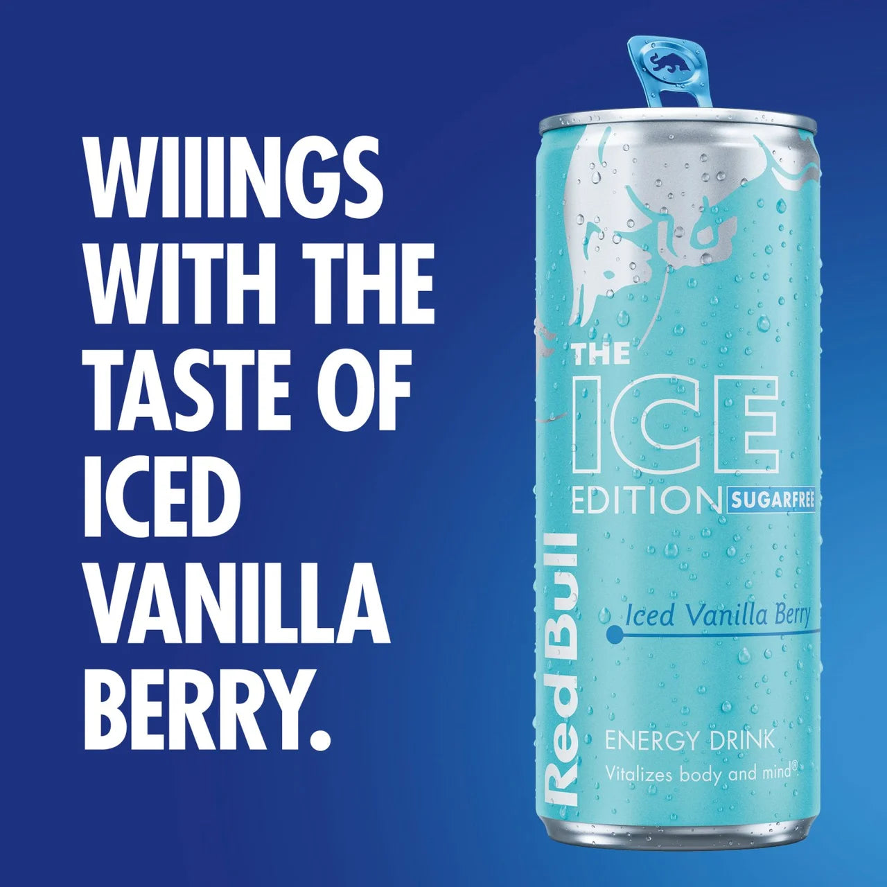 Red Bull Energy Drink Sugar Free Ice Edition Iced Vanilla Berry 250ml (UK) 紅牛冰極能量飲品(英國版)