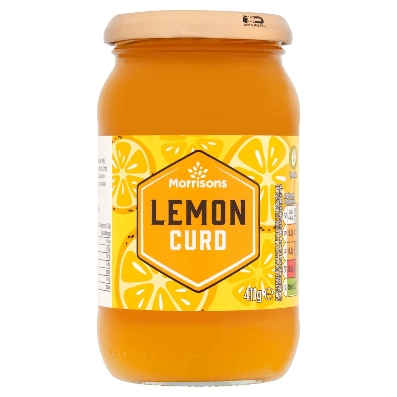 Morrisons Lemon Curd 411g 幼滑檸檬醬