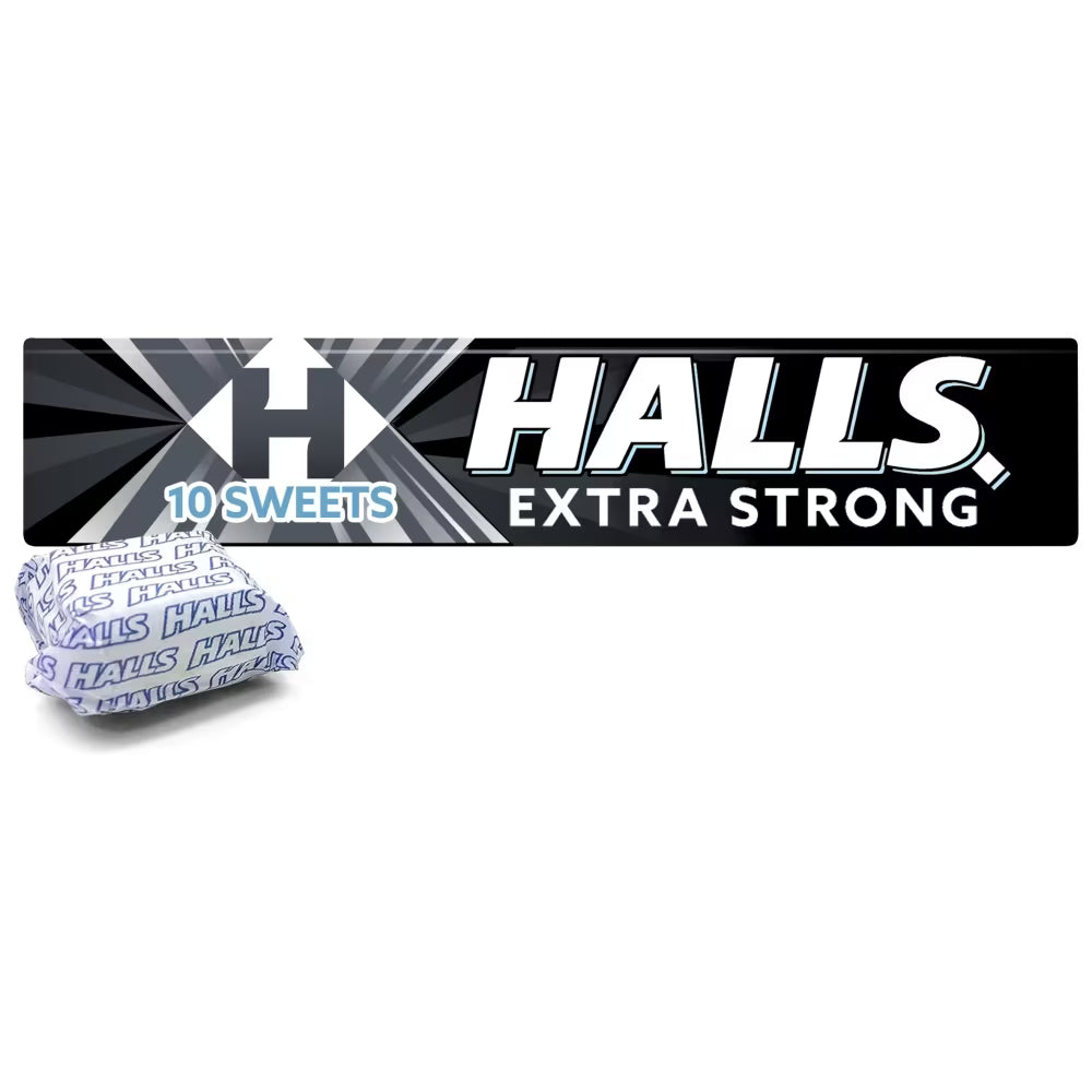 Halls Extra Strong Lozenges Roll 33.5g