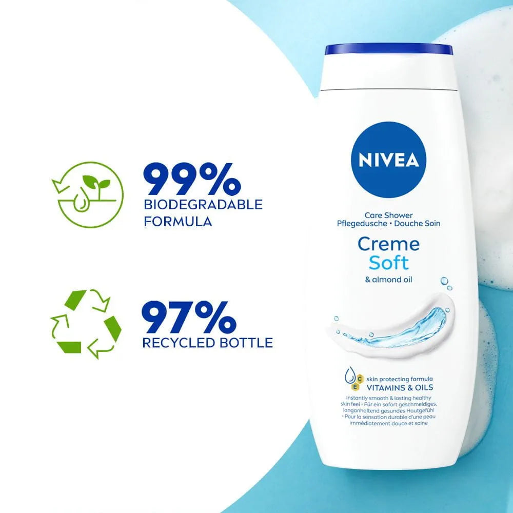 Nivea Creme Soft & Almond Oil Shower Cream 250ml