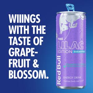 Red Bull Energy Drink Sugar Free Grapefruit & Blossom Lilac Edition 250ml (UK) 紅牛粉紅西柚花香味無糖能量飲品(英國期間限定版)