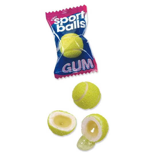 Fini Tennis Ball Bubblegum 1pc 仿真網球流心吹波糖