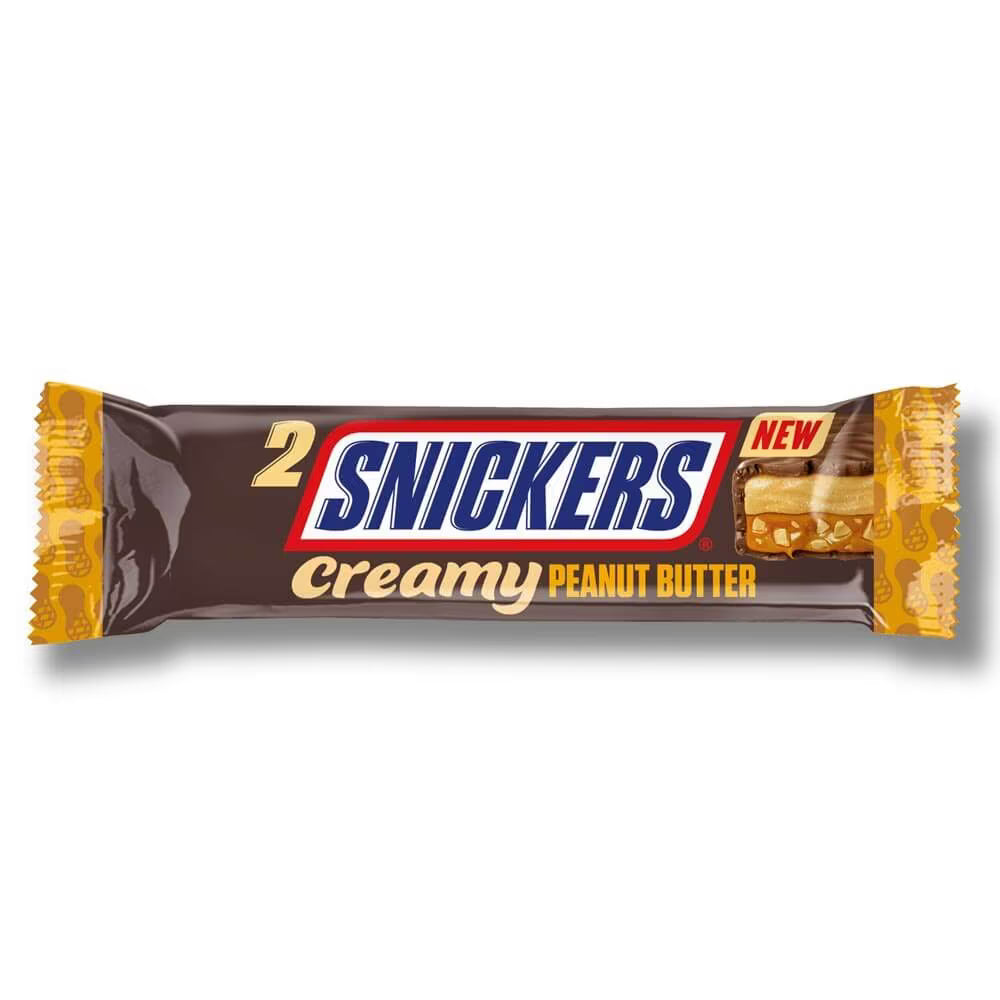 Snickers Creamy Peanut Butter & Milk Chocolate Snack Bar Duo 36.5g