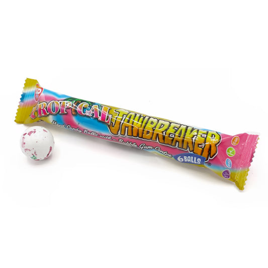 Zed Candy Tropical Jawbreaker 49.5g 熱帶水果味持久糖包吹波糖