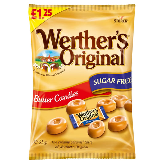 Werther's Original Sugar Free Butter Candies Bags 65g