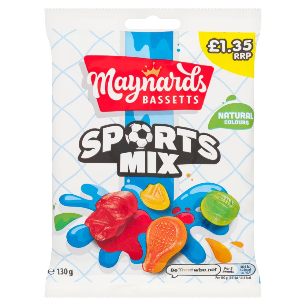 Maynards Bassetts Sports Mix Bag 130g