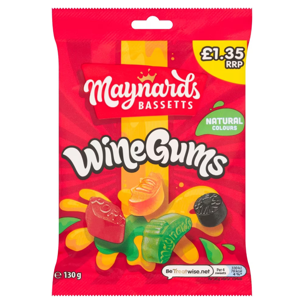 Maynards Bassetts Wine Gums Bag 130g