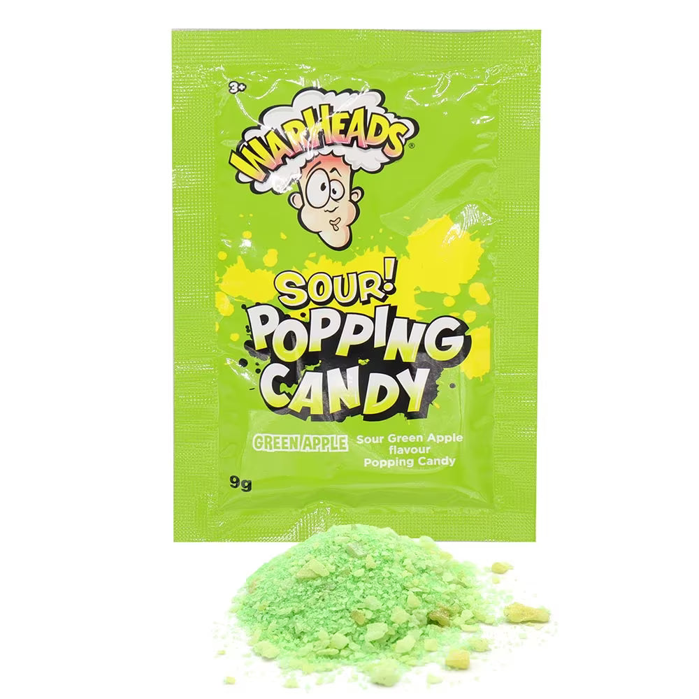 Warheads Sour Popping Candy Green Apple 9g 極酸青蘋果爆炸糖