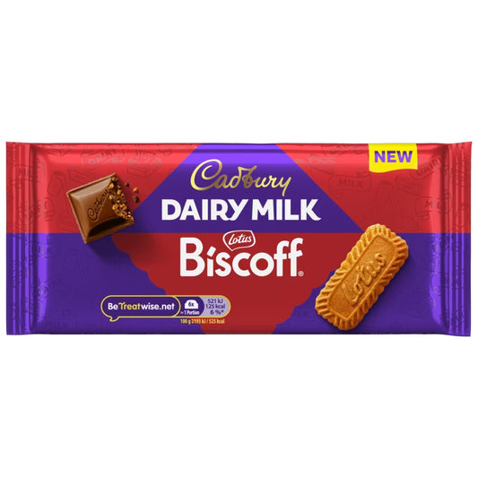 Cadbury Dairy Milk Biscoff Biscuit Chocolate Bar 95g 吉百利焦糖餅乾朱古力