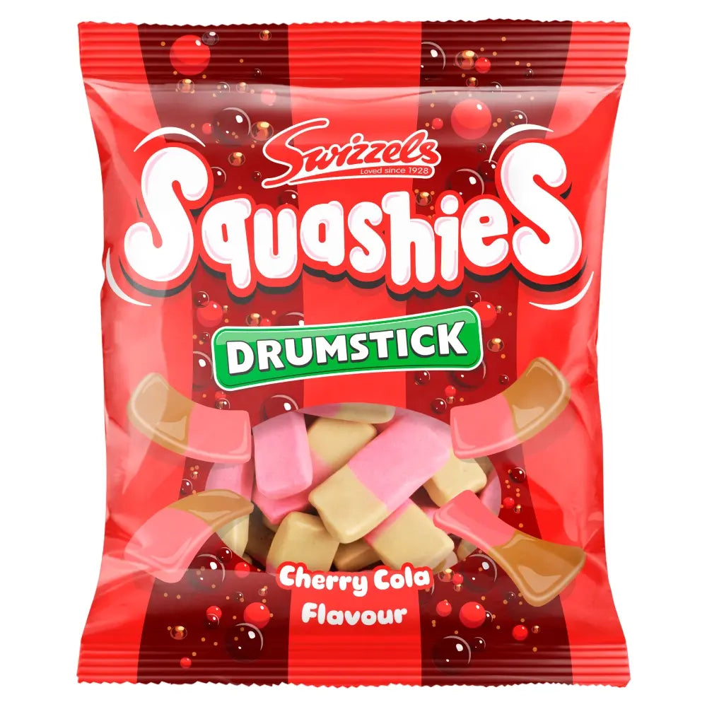 Swizzels Squashies Cherry Cola Flavour Drumstick Bag 120g