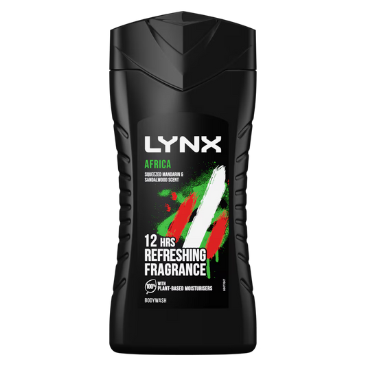 Lynx Africa Shower Gel 225ml 凌仕12小時持久清香沐浴露(激情濃香)