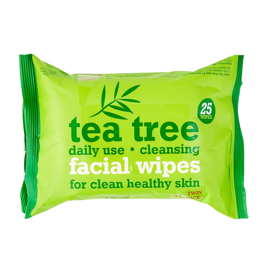 Tea Tree Daily Use Cleansing Facial Wipes 2x25s