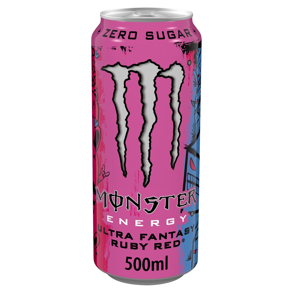 Monster Ultra Fantasy Ruby Red 500ml (UK) 魔爪紅寶石西柚味無糖能量飲品(英國增量版)