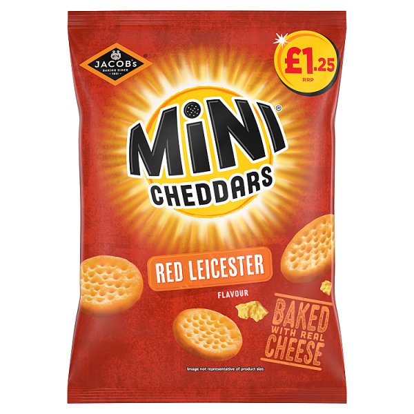 Jacob's Mini Cheddars Red Leicester 90g
