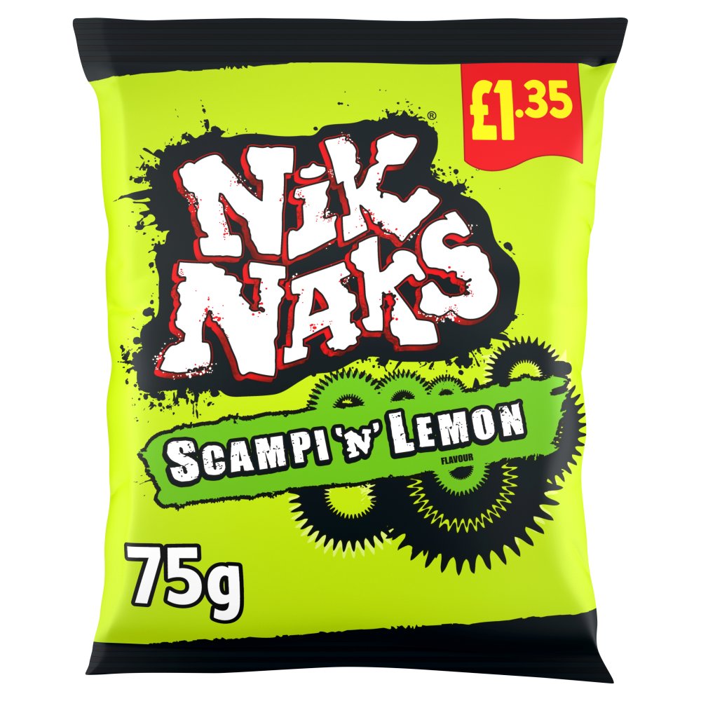 Nik Naks Scampi 'n" Lemon 75g