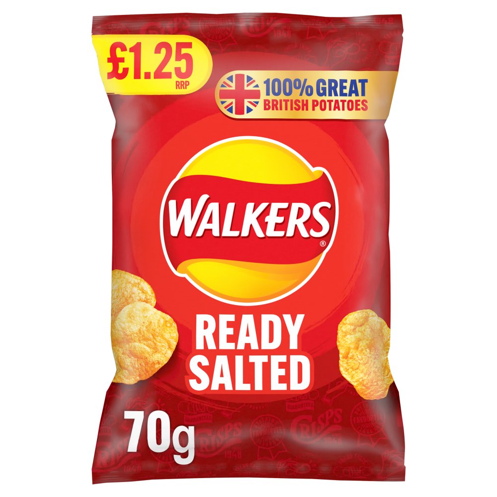 Walkers Ready Salted Crisps 70g