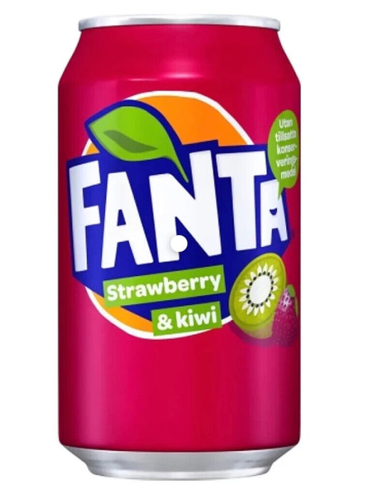 Fanta Strawberry & Kiwi 330ml 士多啤梨&奇異果味芬達