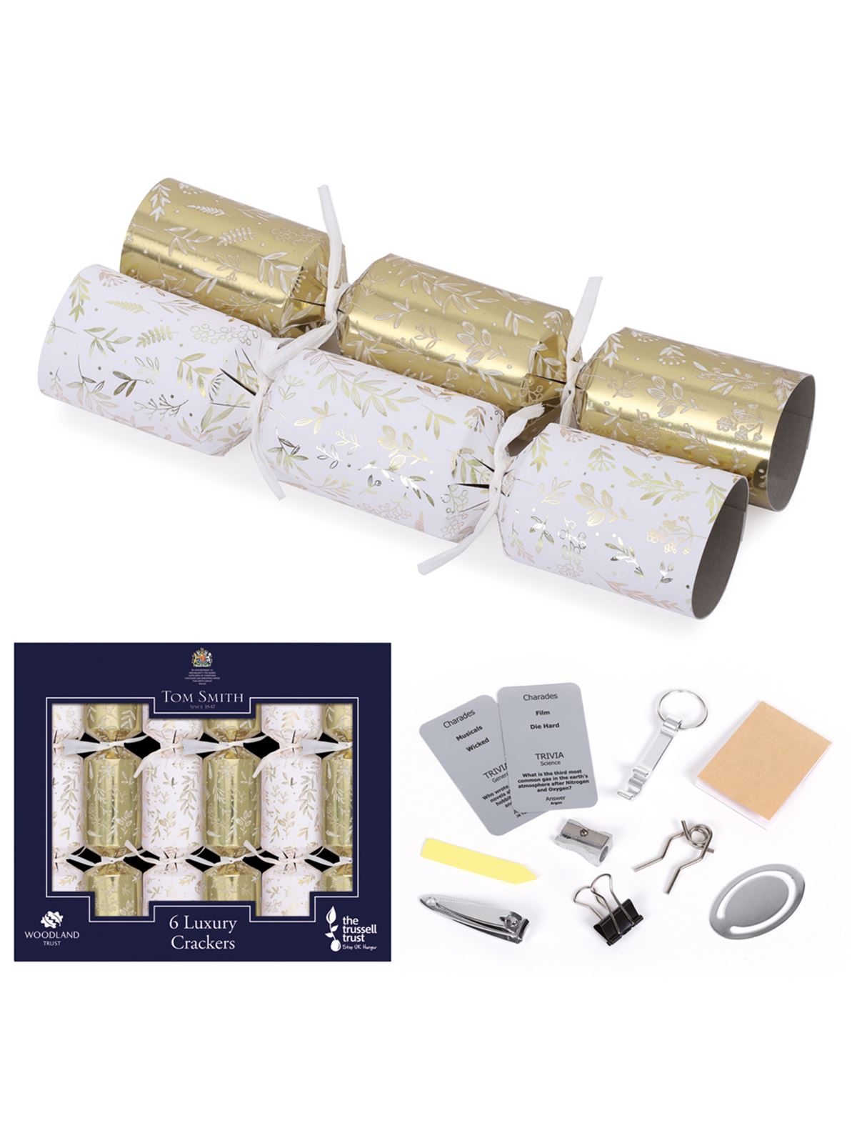 Tom Smith Luxury Christmas Crackers 6pc 豪華金牌聖誕拉炮六件裝(榮獲英國皇家認證)