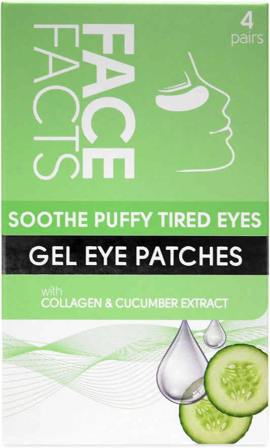 Face Facts Soothe Puffy Tired Eyes Gel Eye Patches 4 pairs