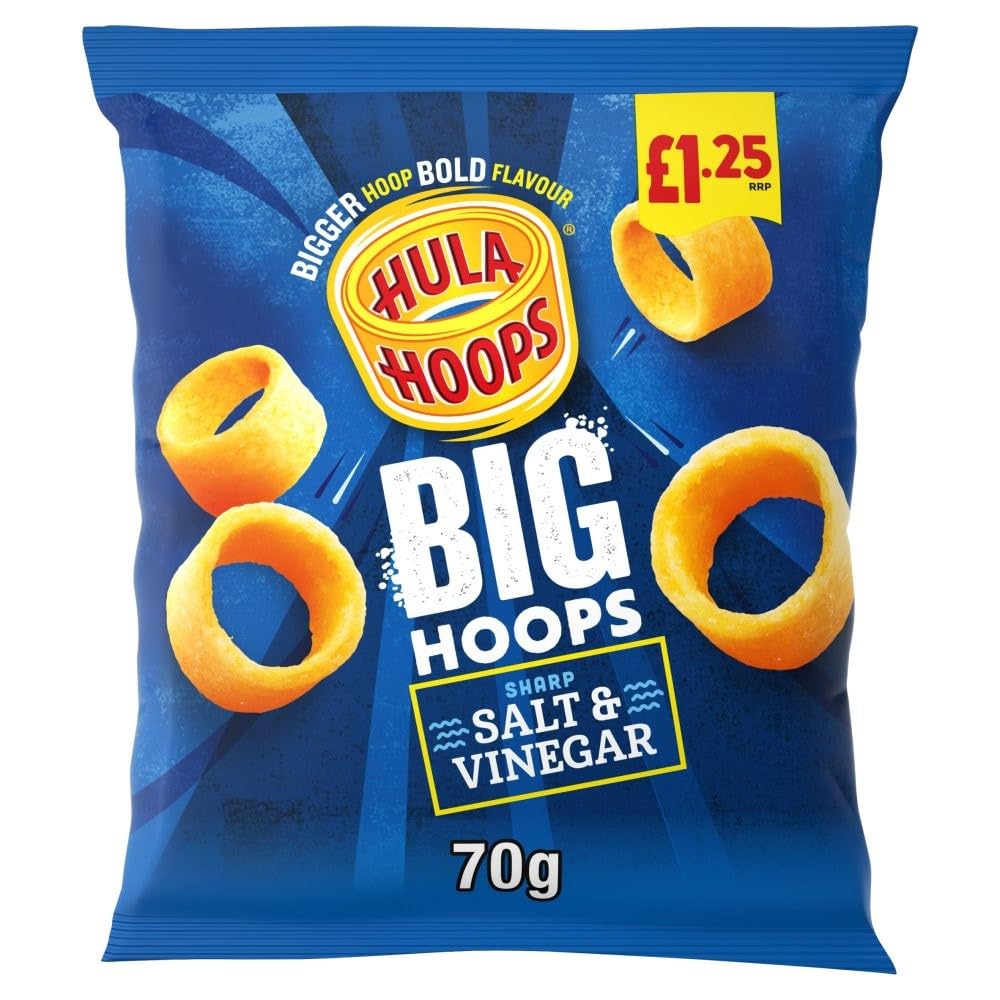 Hula Hoops Big Hoops Salt & Vinegar Flavour 70g