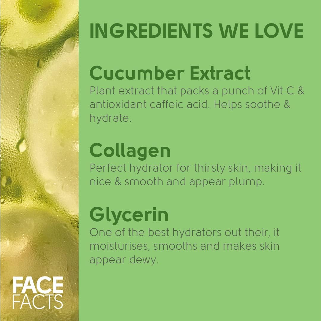 Face Facts Soothe Puffy Tired Eyes Gel Eye Patches 4 pairs