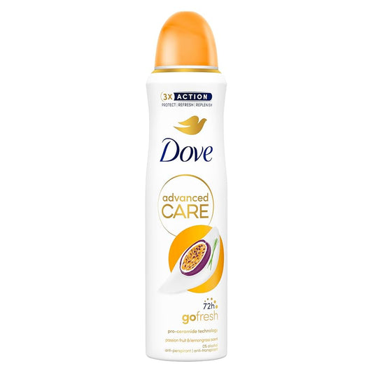 Dove Advanced Care Go Fresh Passionfruit & Lemongrass Antiperspirant Deodorant Spray 150ml