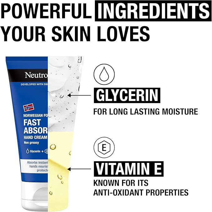 Neutrogena Norwegian Formula Fact Absorbing Hand Cream Non Greasy 75ml