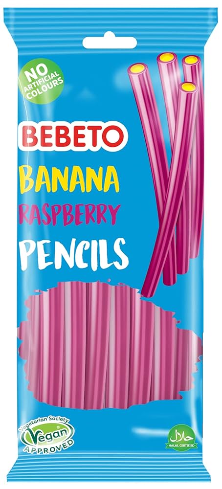 Bebeto Banana & Raspberry Pencils 160g