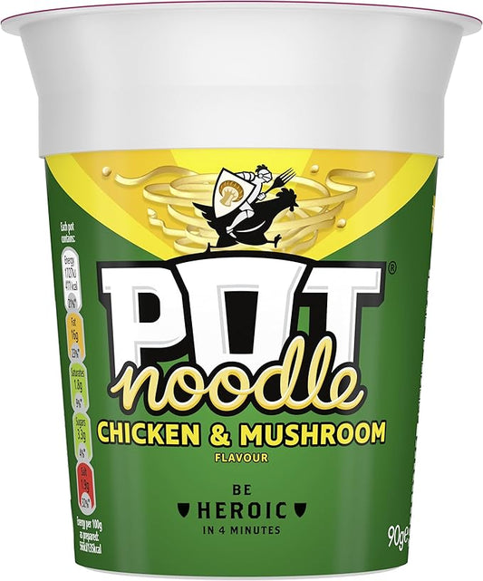 Pot Noodle Chicken & Mushroom 90g 雞蘑菇即食杯麵