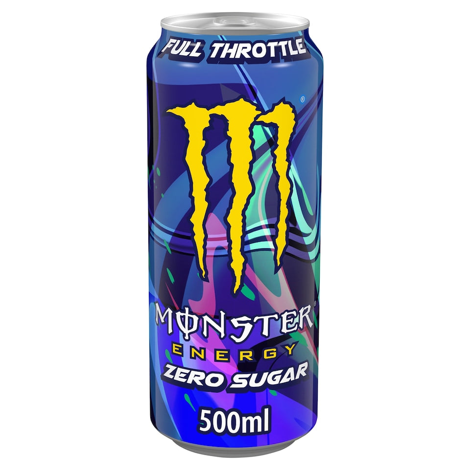 Monster Energy Ultra Zero Full Throttle 500ml (UK Version) 魔爪全速無糖能量飲品(英國增量版)