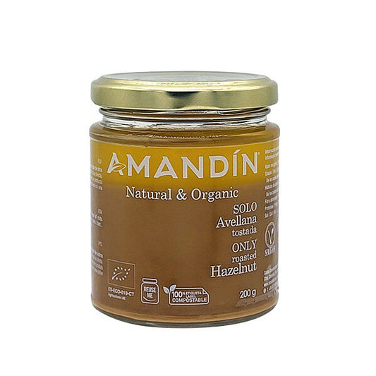 Amandin 100% Roasted Organic Hazelnut Butter 200g 有機百分百烤榛子醬