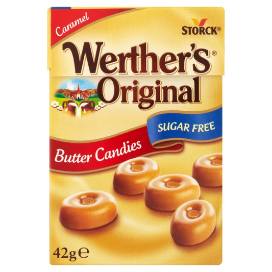 Werther's Original Sugar Free Caramel Butter Candies Box 42g