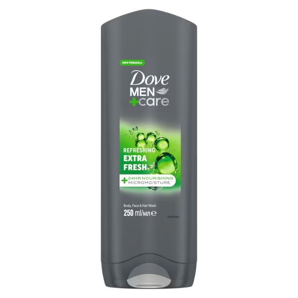 Dove Men+Care Refreshing Extra Fresh 3-in-1 Body, Face + Hair Wash 250ml