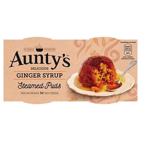 Aunty's Ginger Syrup Puddings 2x95g