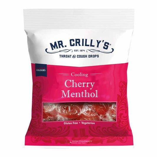 Mr Crilly's Cherry Menthol Throat & Cough Drops 90g 車厘子喉糖