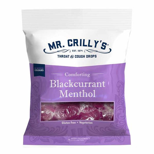 Mr Crilly's Blackcurrant Menthol Throat & Cough 90g 黑加侖子薄荷醇喉糖