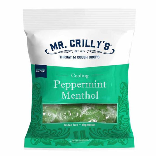 Mr Crilly's Peppermint Menthol Throat & Cough Drops 90g 薄荷喉糖