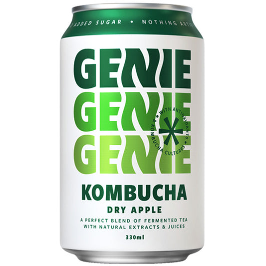 Genie Kombucha Dry Apple 330ml