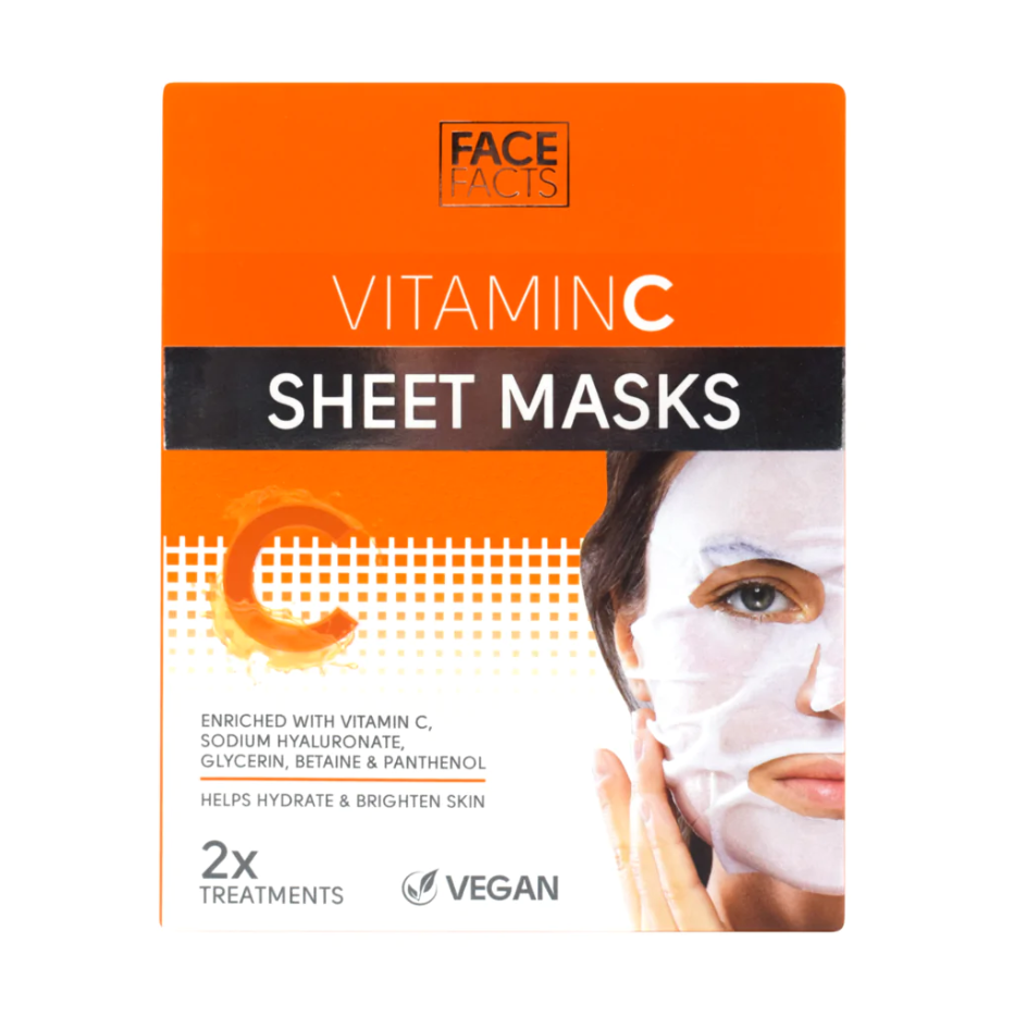 Face Facts Vitamin C Sheet Masks 2pc