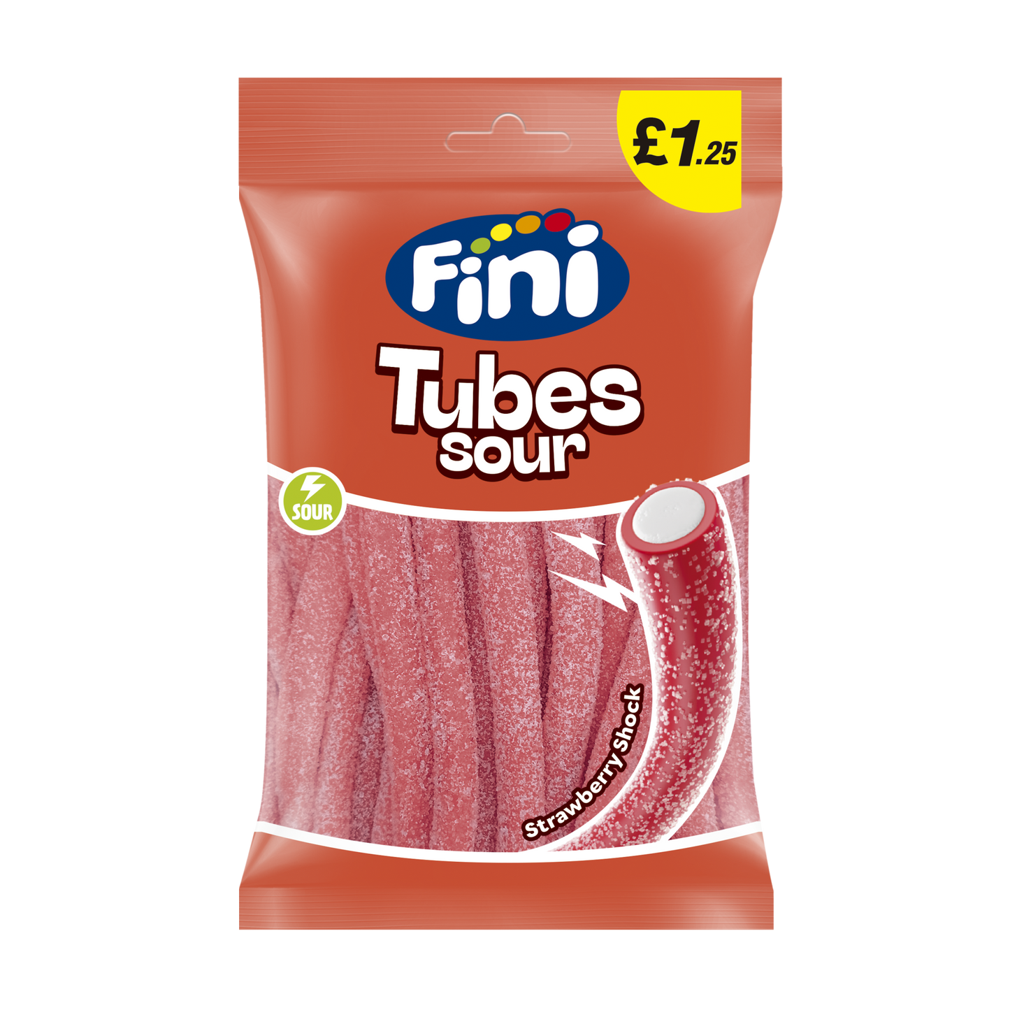 Fini Sour Strawberry Tubes 140g