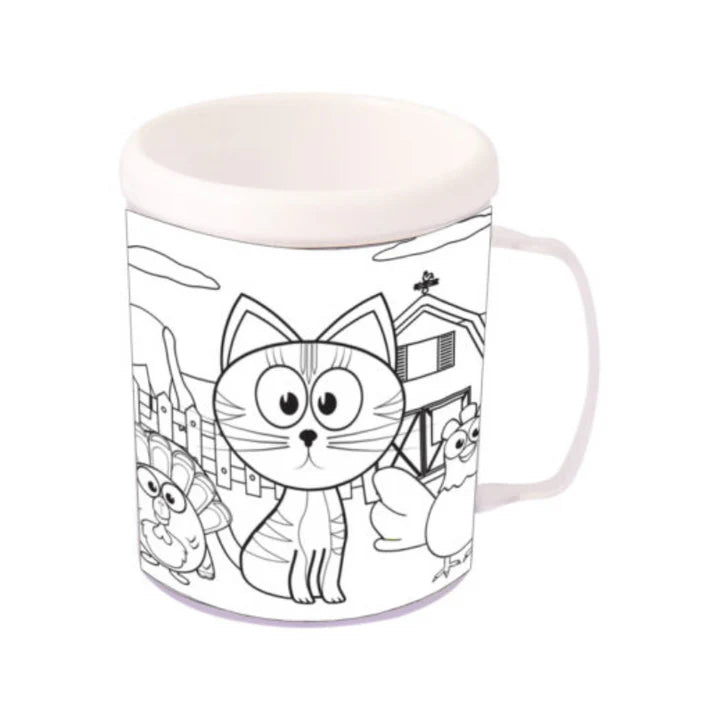 Farm Colouring Mug 1pc DIY創意填色杯(農場小動物)